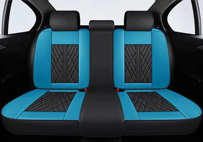 Black & Blue Car Seat Covers - Image 6