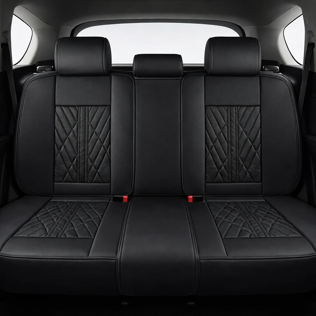 Black & Pink Car Seat Covers - Image 7