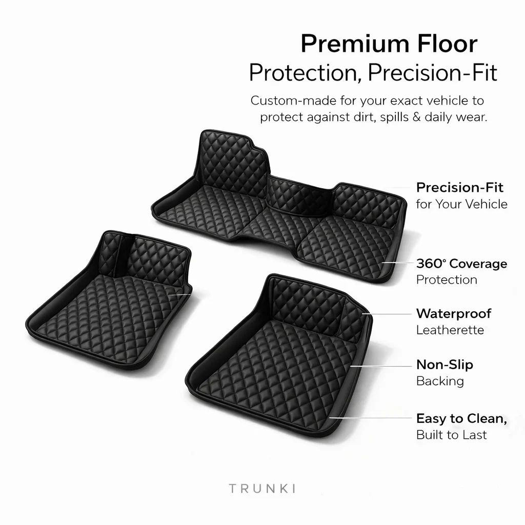 Custom Leather Floor Mats - Image 2