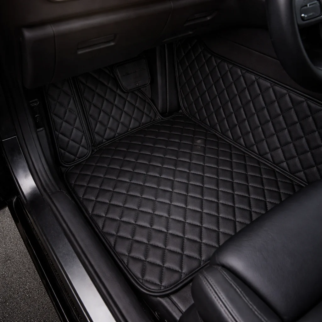 Custom Leather Floor Mats - Image 3